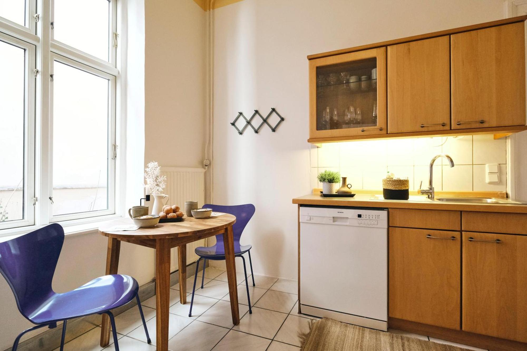 Villa Rosa - Charmante, Grosse Altbauwohnung 弗伦斯堡 外观 照片